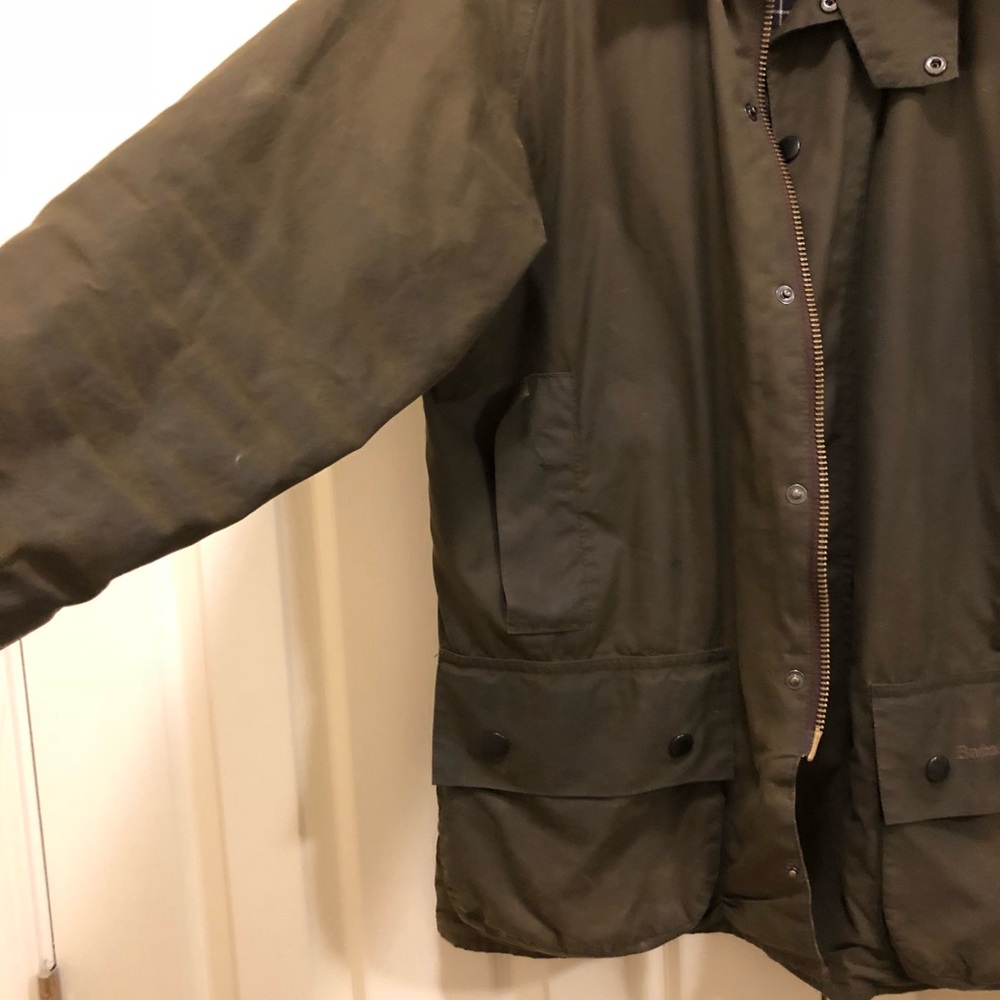 Men’s Barbour Jacket full canvas and matching vest - Picture 3 of 8